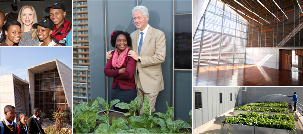 Bill and Chelsea Clinton visit Ubuntu